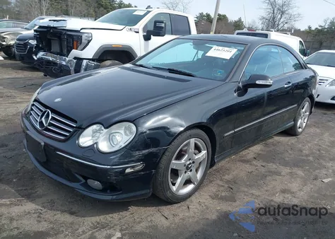 2005 Mercedes-Benz Clk 500 из США, поврежденный, VIN WDBTJ75J45F142259
